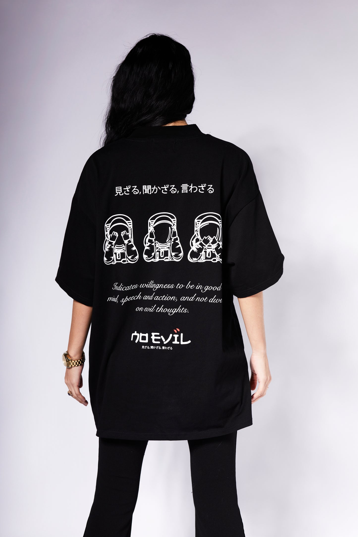 ASTRO SCRIPT T-SHIRT BLACK