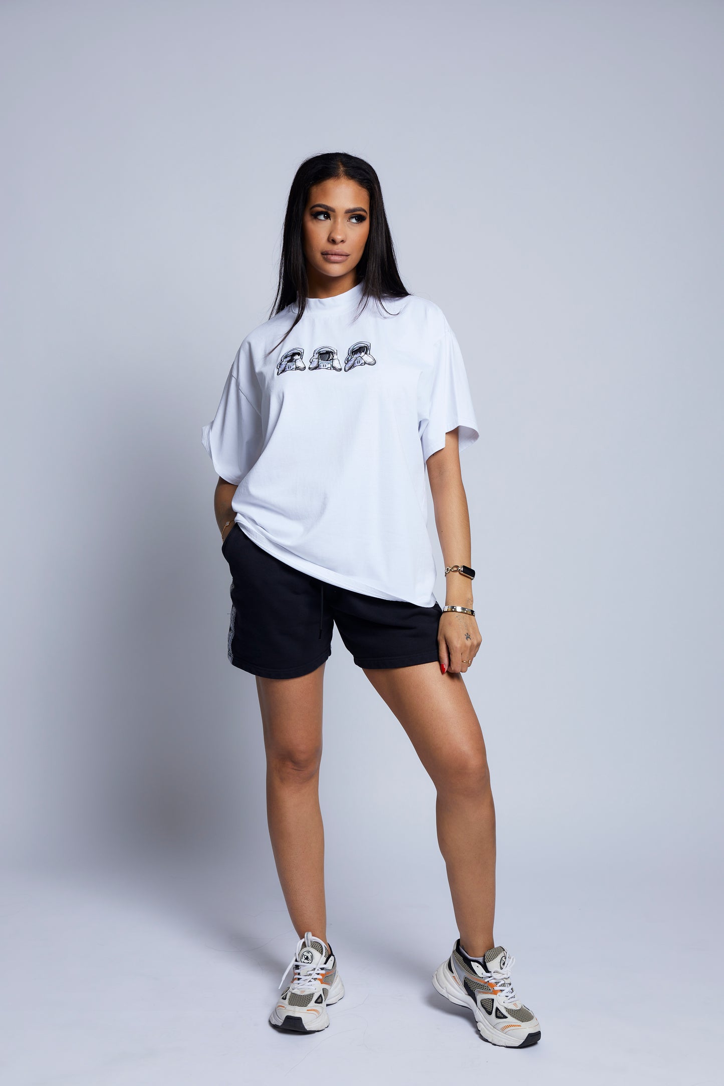 ASTRO EMBROIDERED T-SHIRT WHITE