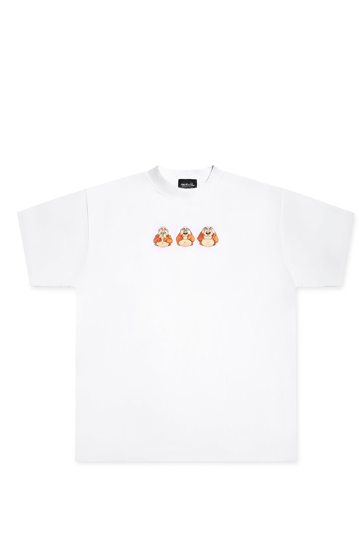 BUDDHA EMBROIDERED T-SHIRT WHITE