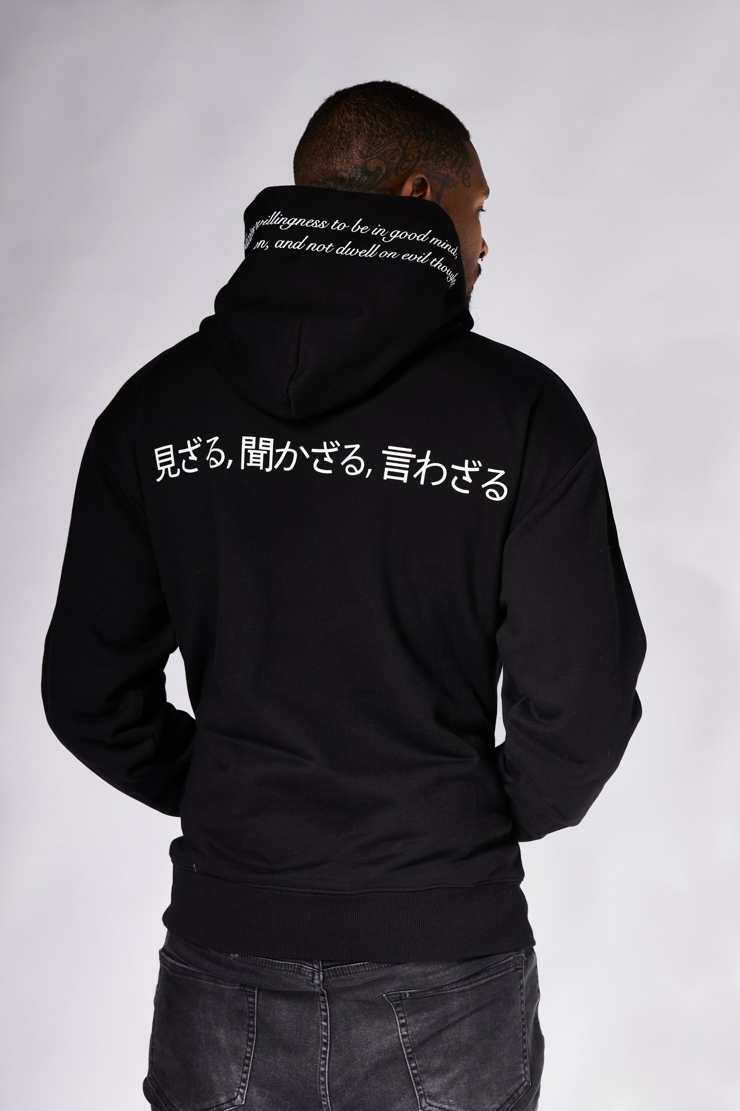 SCRIPT HOODIE BLACK
