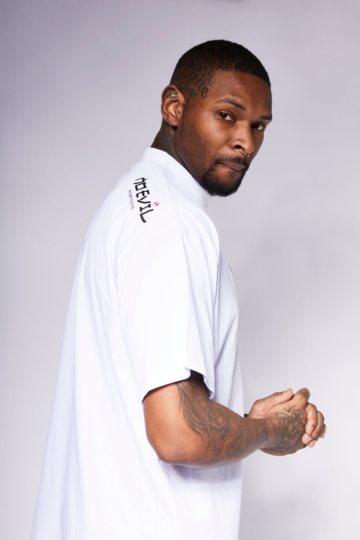 ALIEN EMBROIDERED T-SHIRT WHITE