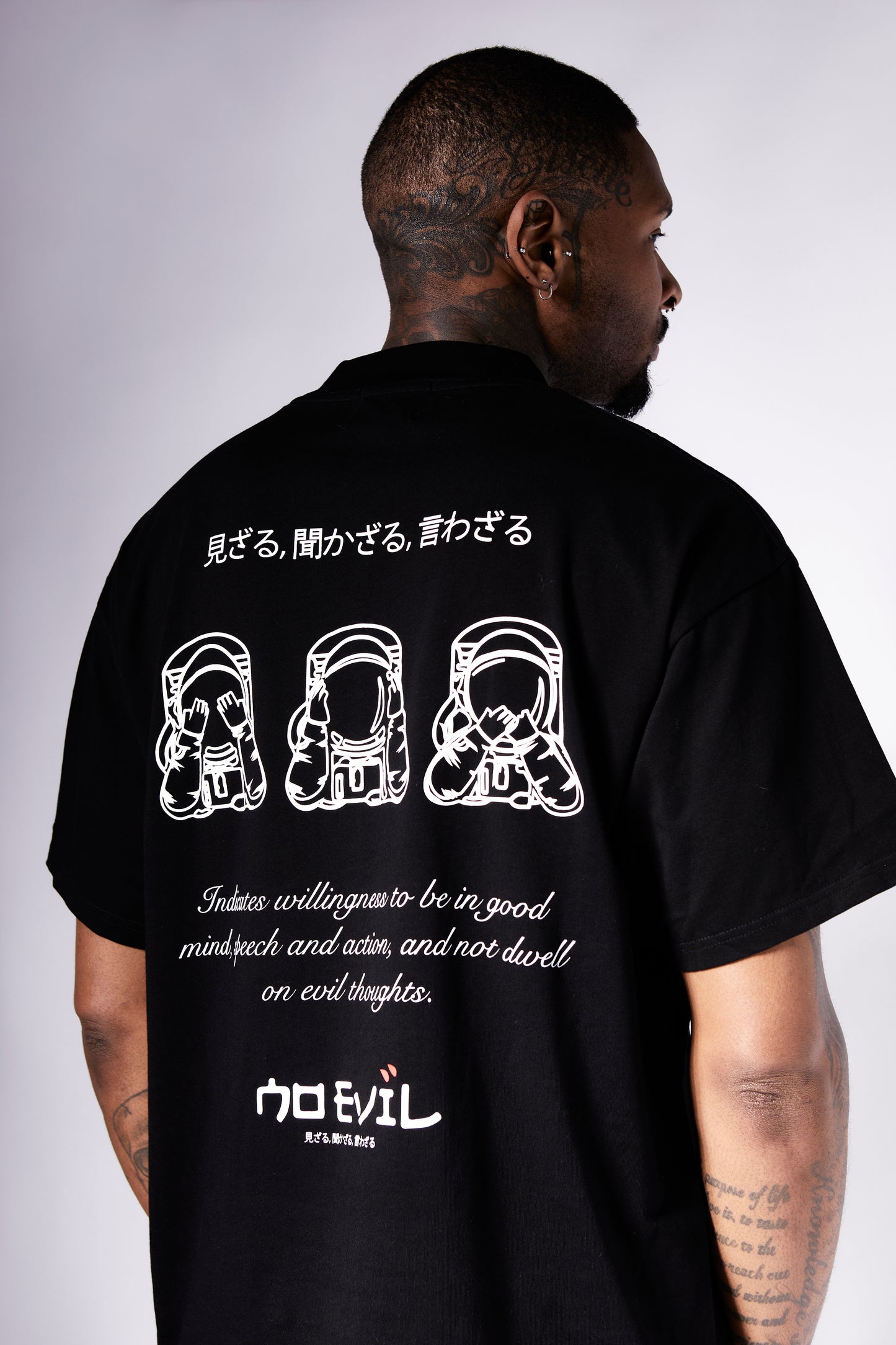 ASTRO SCRIPT T-SHIRT BLACK