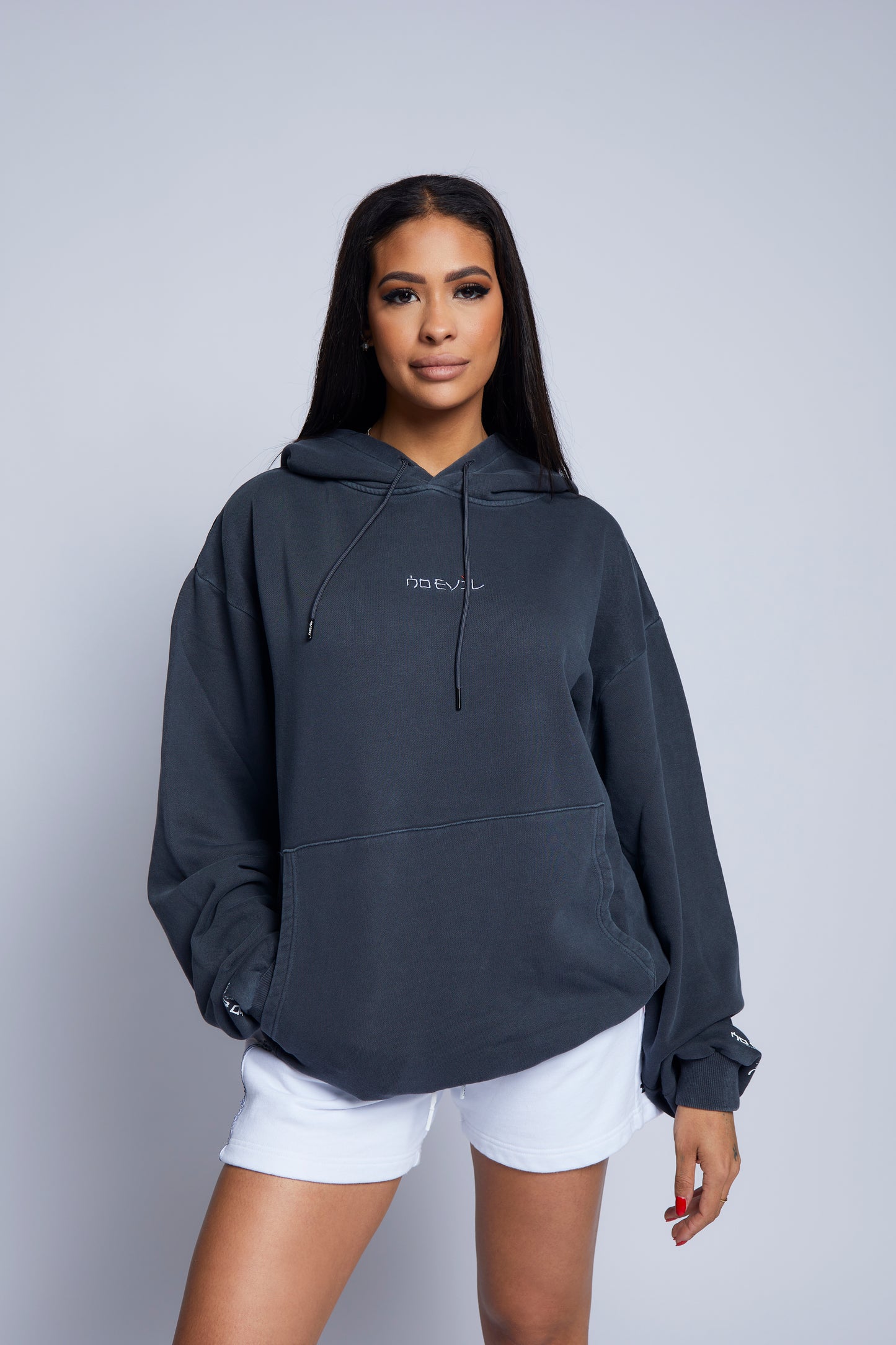 ASTRO TRIO BACK HOODIE ACID-GREY