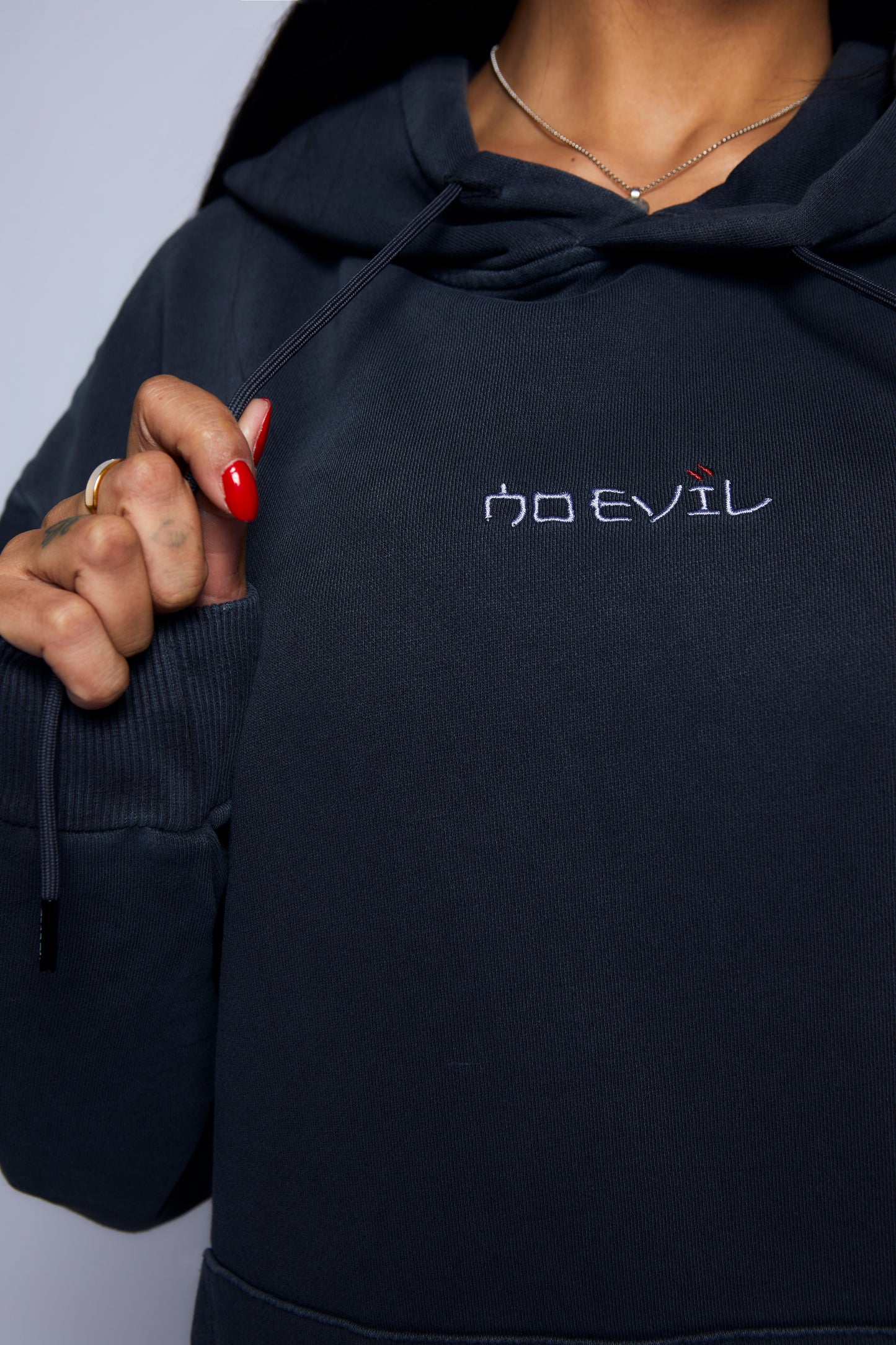 ASTRO TRIO BACK HOODIE ACID-GREY