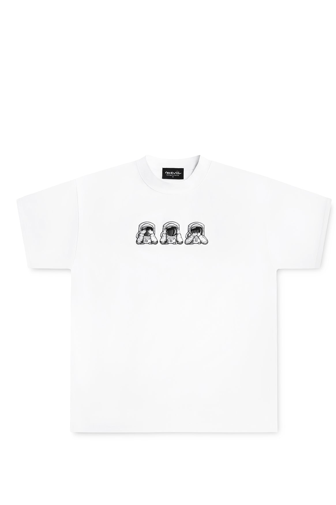 ASTRO EMBROIDERED T-SHIRT WHITE