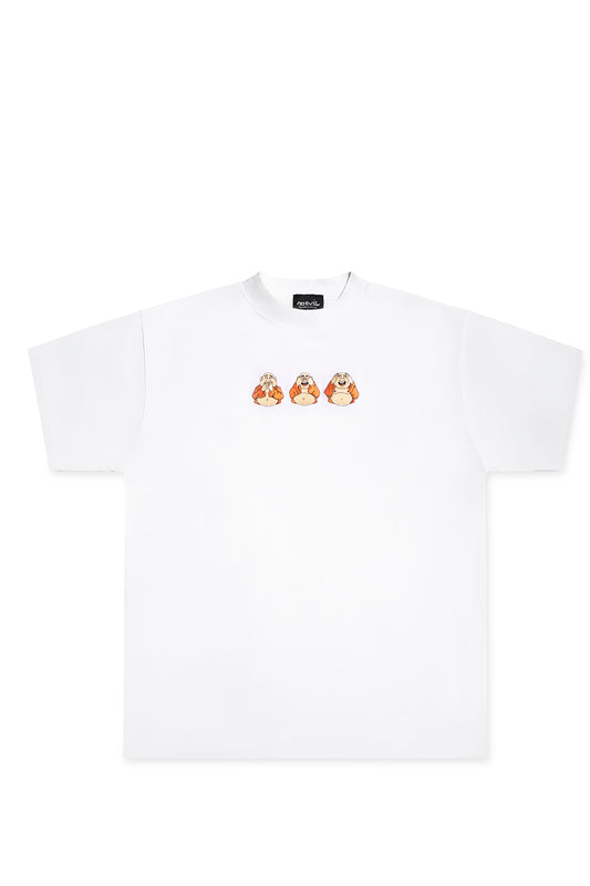 BUDDHA EMBROIDERED T-SHIRT WHITE
