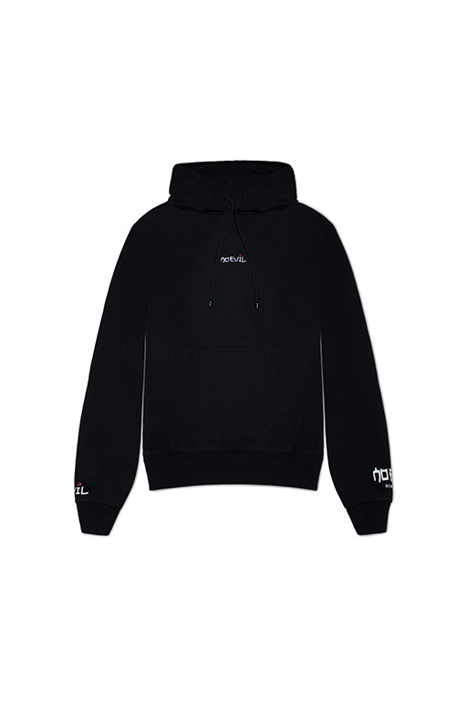 SCRIPT HOODIE BLACK